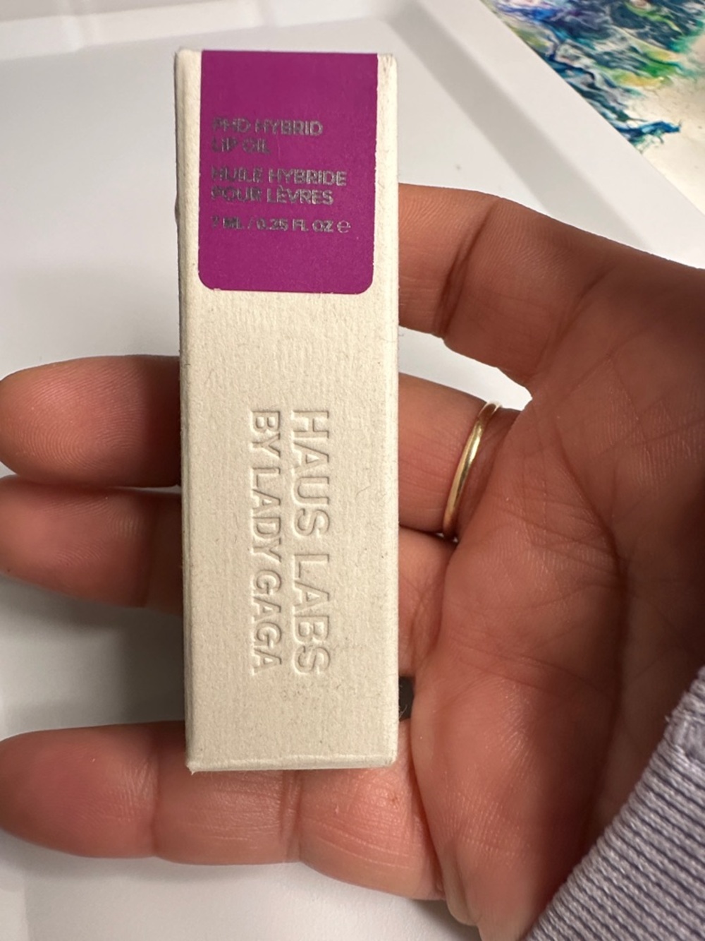 Haus Labs By Lady Gaga Hydrating Lip Oil color “Hue” NWT - Picture 3 of 4